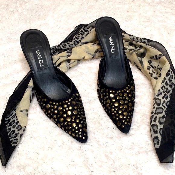 Vintage studded mule 8 Narrow - Picture 3 of 8